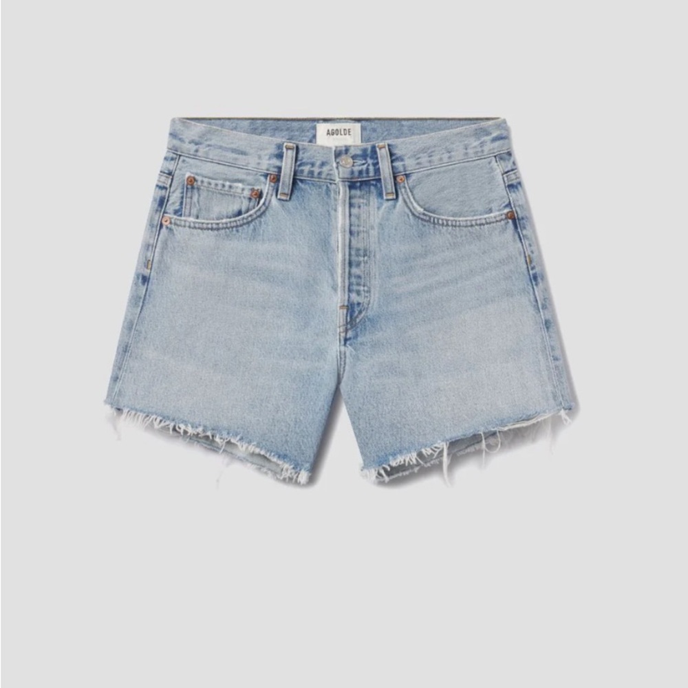 NWOT AGOLDE Parker Long Denim Short